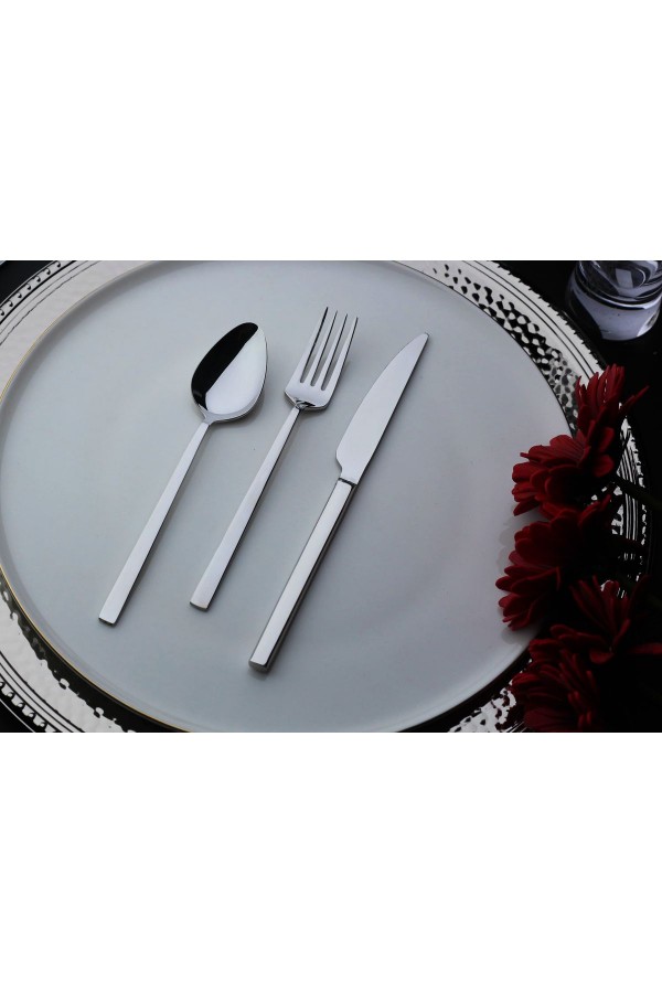 Mercan 6 Kişilik 18 Parça Yemek Çatal Kaşık Bıçak Takımı